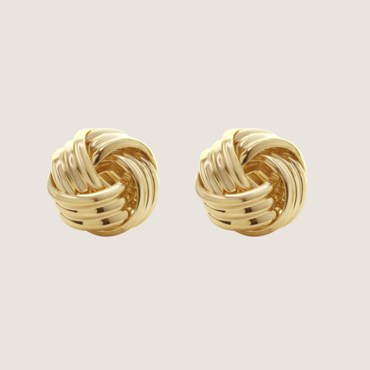 Aros Sfera Enchapados en Oro