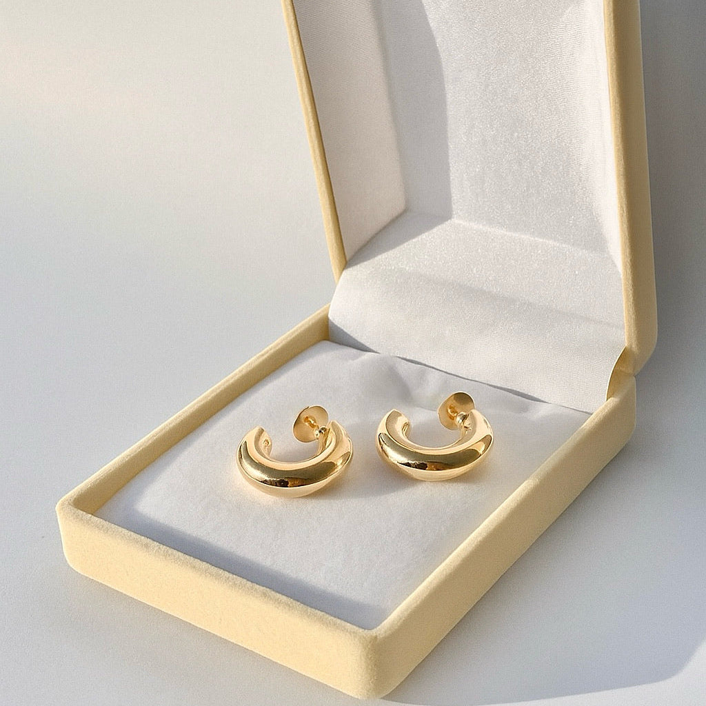 Aros Cleo Enchapadas en Oro